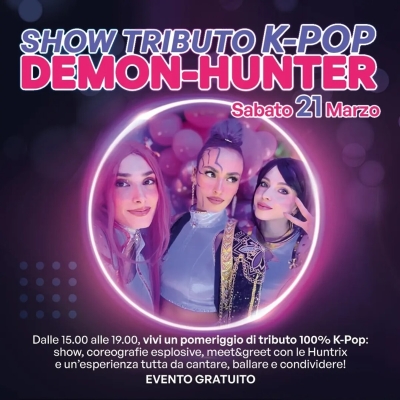 K-pop demon hunters: spettacolo gratuito con le Huntrix al Santangelo outlet village