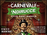 Il carnevale di ‘Ndrirucce 2026 a Città Sant’Angelo: tema “Facci ridere”