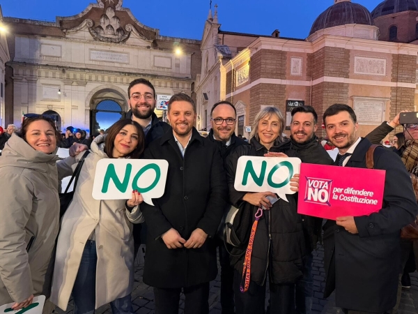 Forte adesione del Pd abruzzese alla manifestazione di Roma sul referendum: "No alla riforma Nordio"