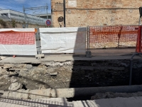 La denuncia di Blasioli e Pagnanelli (Pd): "In via Lago di Scanno cantiere fermo e caos stradale" [FOTO]