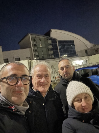 Visita notturna di Costantini all'asta del pesce: "Situazione critica, Masci mette in crisi l'economia"