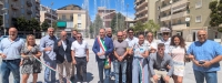Taglio del nastro in piazza Diaz a Montesilvano dopo i lavori di riqualificazione [FOTO]