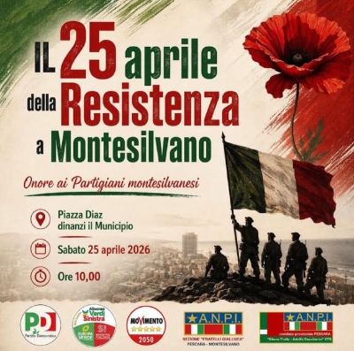 A Montesilvano una cerimonia del 25 aprile per onorare i partigiani locali