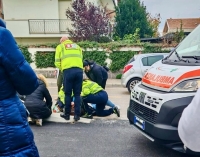Furgone travolge pedone su via Vestina, ragazzina finisce in ospedale