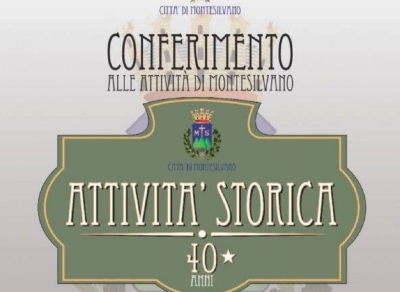 Aperto a Montesilvano il bando per i riconoscimenti alle attività storiche: come partecipare